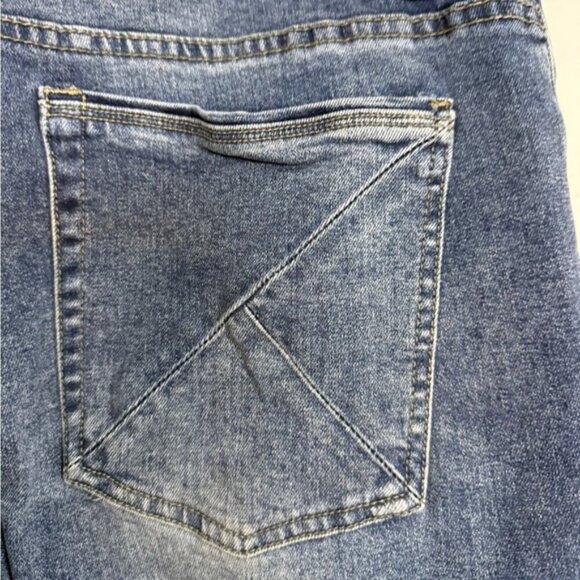 Kuwallatee Blue Paint-Splatter Denim Jeans Men’s Size 36 - Picture 6 of 10